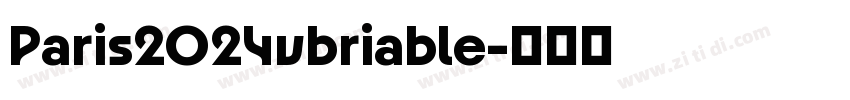 Paris2024vbriable字体转换