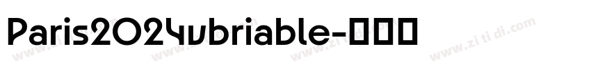Paris2024vbriable字体转换