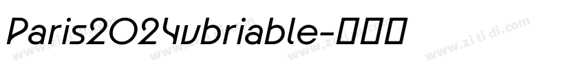 Paris2024vbriable字体转换