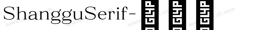 ShangguSerif字体转换