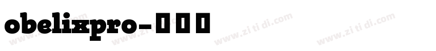 obelixpro字体转换