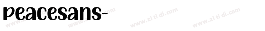 peacesans字体转换
