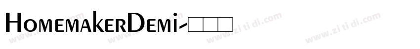 HomemakerDemi字体转换