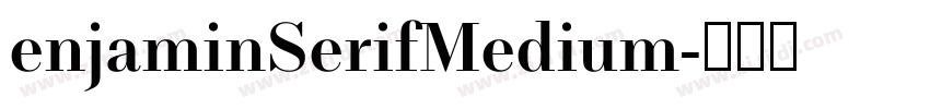 enjaminSerifMedium字体转换