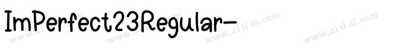 ImPerfect23Regular字体转换