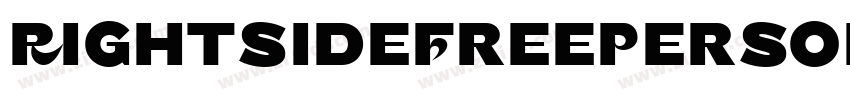 RightsideFreePersona字体转换 RightsideFreePersona字体转换