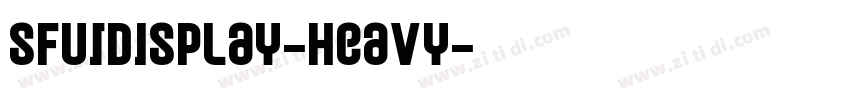 SFUIDisplay-Heavy字体转换 SFUIDisplay-Heavy字体转换