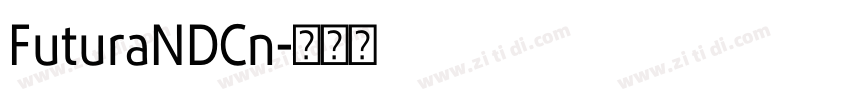 FuturaNDCn字体转换