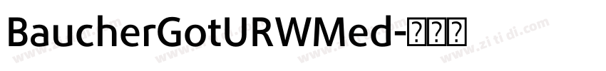 BaucherGotURWMed字体转换