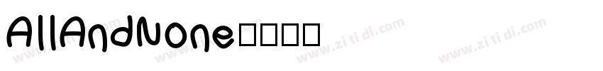 AllAndNone字体转换