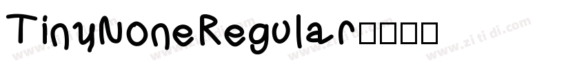 TinyNoneRegular字体转换