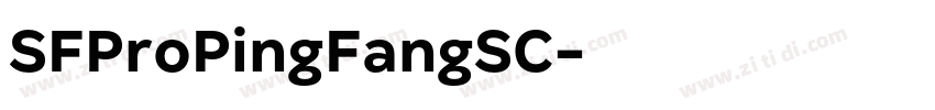 SFProPingFangSC字体转换