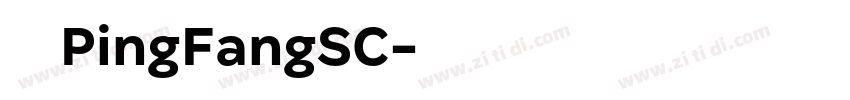 苹方PingFangSC字体转换