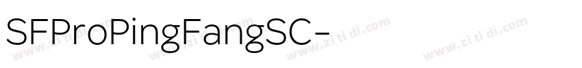 SFProPingFangSC字体转换
