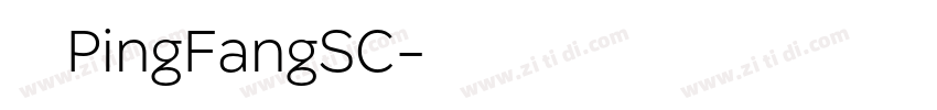苹方PingFangSC字体转换