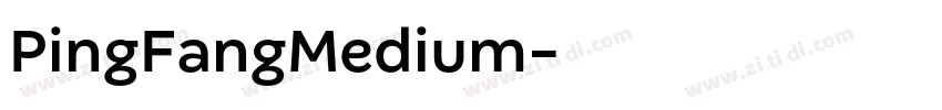 PingFangMedium字体转换