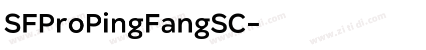 SFProPingFangSC字体转换