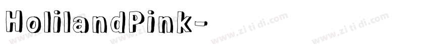 HolilandPink字体转换