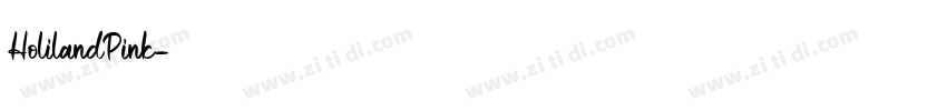 HolilandPink字体转换