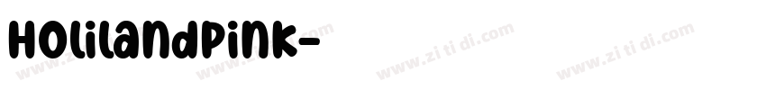 HolilandPink字体转换