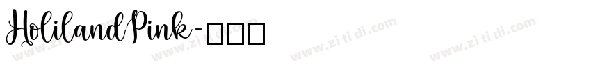 HolilandPink字体转换