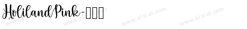 HolilandPink字体转换