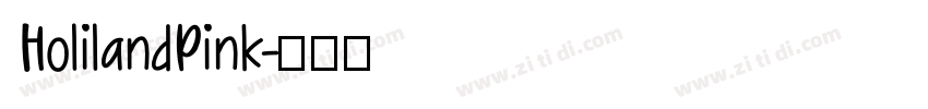 HolilandPink字体转换