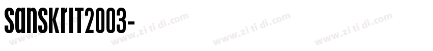 sanskrit2003字体转换
