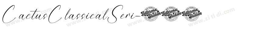 CactusClassicalSeri字体转换