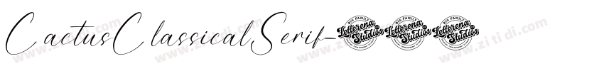 CactusClassicalSerif字体转换