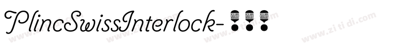 PlincSwissInterlock字体转换 PlincSwissInterlock字体转换