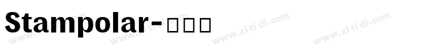 Stampolar字体转换