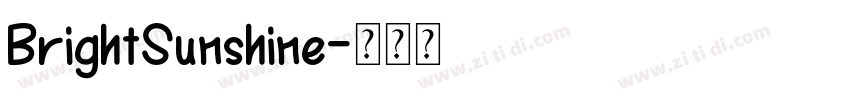 BrightSunshine字体转换