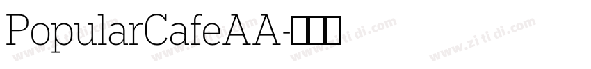 PopularCafeAA字体转换