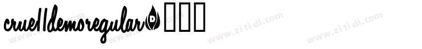 crue11demoregular字体转换