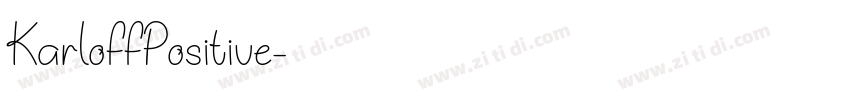 KarloffPositive字体转换