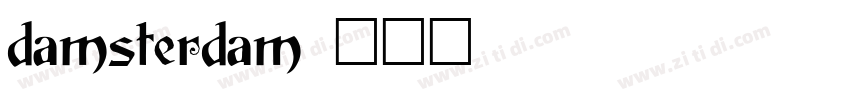 damsterdam字体转换