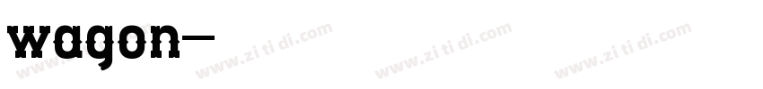 wagon字体转换