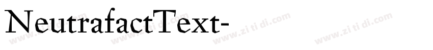 NeutrafactText字体转换