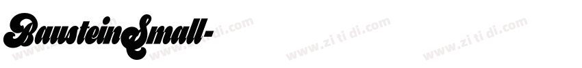BausteinSmall字体转换 BausteinSmall字体转换
