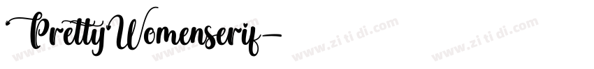 PrettyWomenserif字体转换