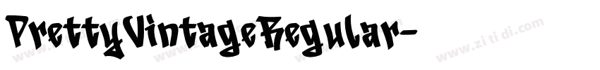PrettyVintageRegular字体转换 PrettyVintageRegular字体转换