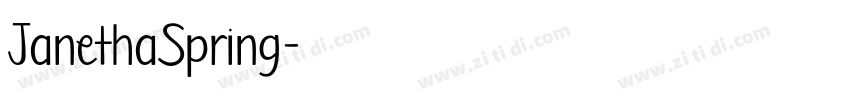 JanethaSpring字体转换