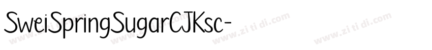 SweiSpringSugarCJKsc字体转换