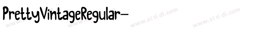 PrettyVintageRegular字体转换 PrettyVintageRegular字体转换