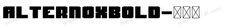AlternoxBold字体转换