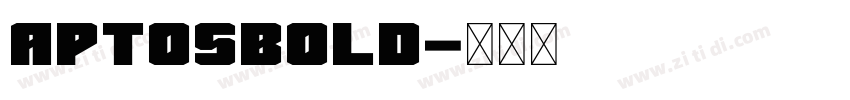 AptosBold字体转换