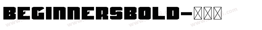 BeginnersBold字体转换