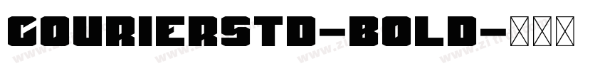 Courierstd-bold字体转换