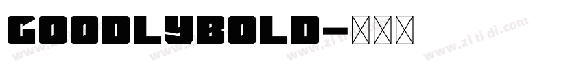 GoodlyBold字体转换